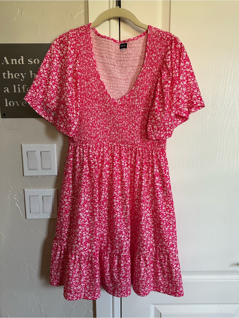 Hot pink sun dress